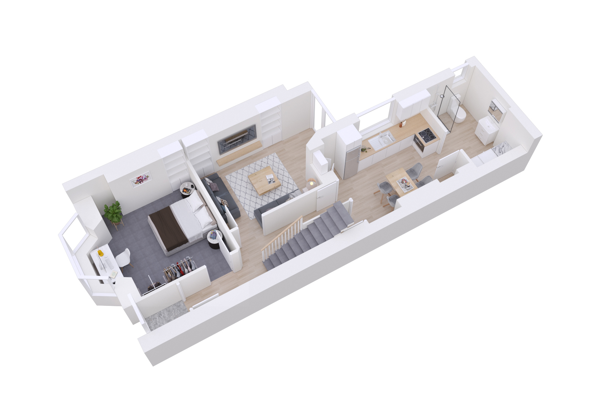 3D ground floor plan visualisation
