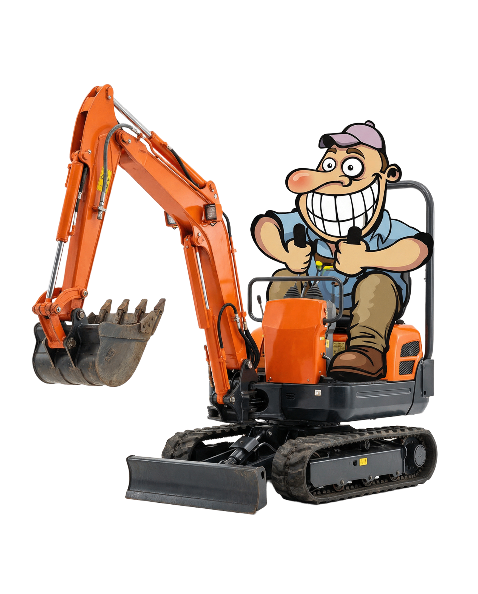 DIG-IT Southwest mascot — digger operator illustration